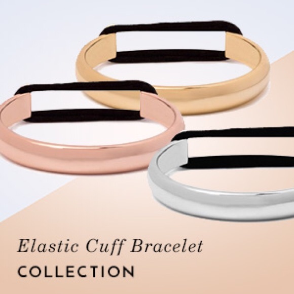 Ashley Bridgett ELEGANT NAD EYE-CATCHING ELASTIC HAIR TIE BRACELET CUFF / OS - Picture 2 of 2